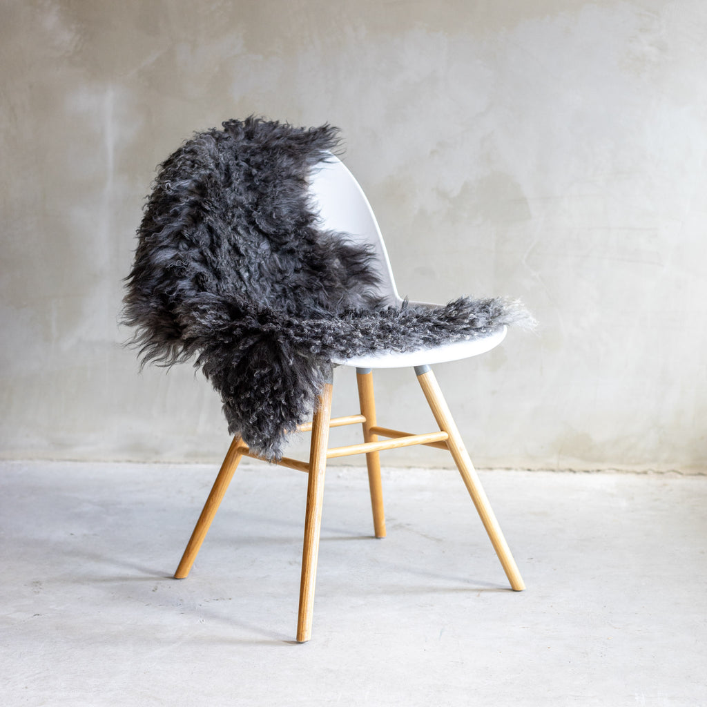 VAN BUREN | TIBET SCHAPENVACHT | NATUUR GRIJS 90-110 x 60 CM