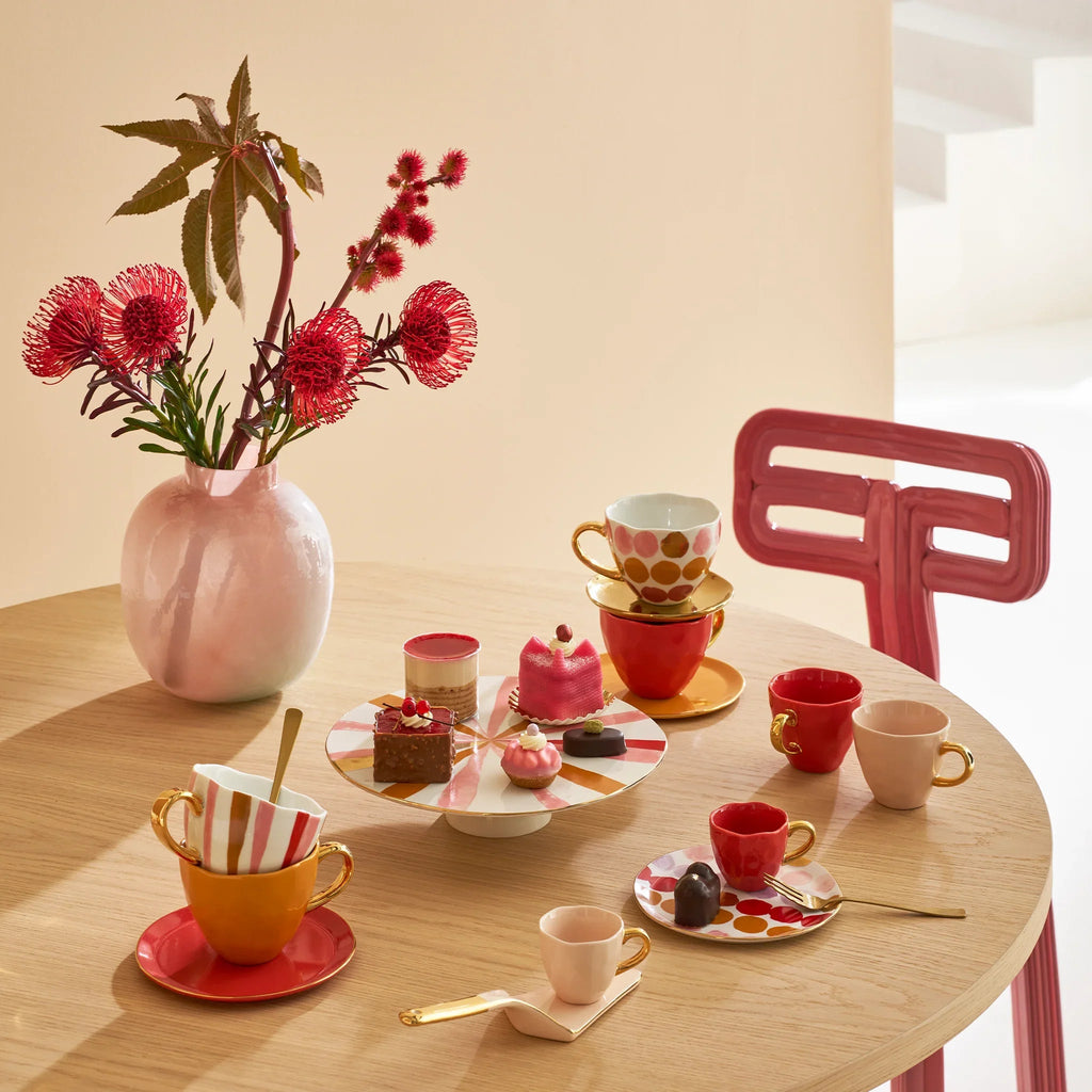 UNC | GOOD MORNING CAPPUCCINO/TEA MOK (SET OF 4) | OLD PINK Ø 11 CM