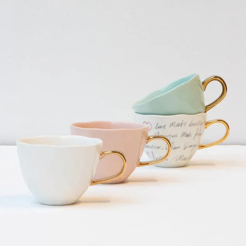 UNC | GOOD MORNING CAPPUCCINO/TEA MOK (SET OF 4) | CELADON Ø 11 CM