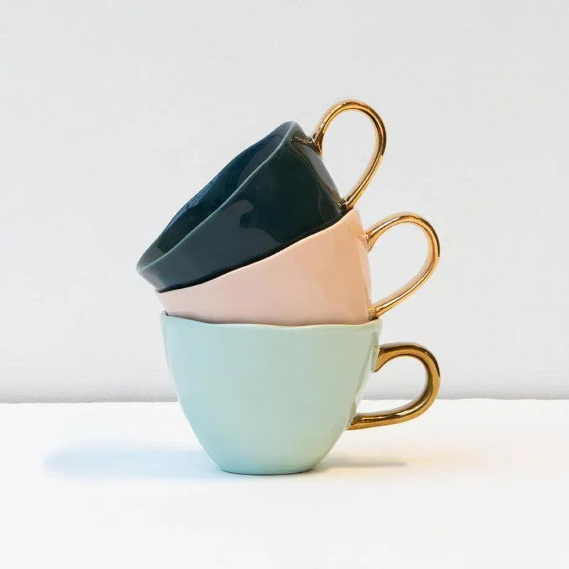 UNC | GOOD MORNING CAPPUCCINO/TEA MOK (SET OF 4) | CELADON Ø 11 CM