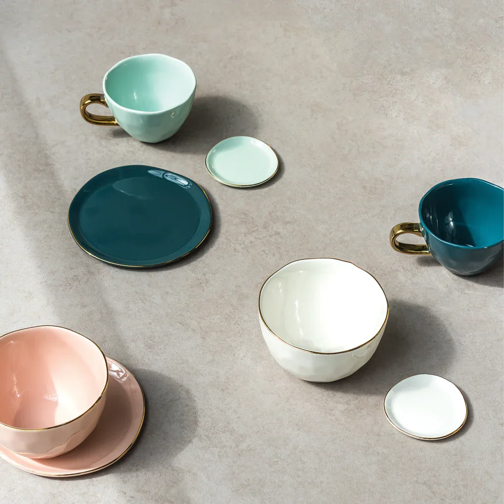 UNC | GOOD MORNING CAPPUCCINO/TEA MOK (SET OF 4) | CELADON Ø 11 CM