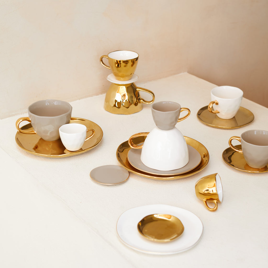 UNC | Good Morning bord Ø14 (set of 4) | GOUD