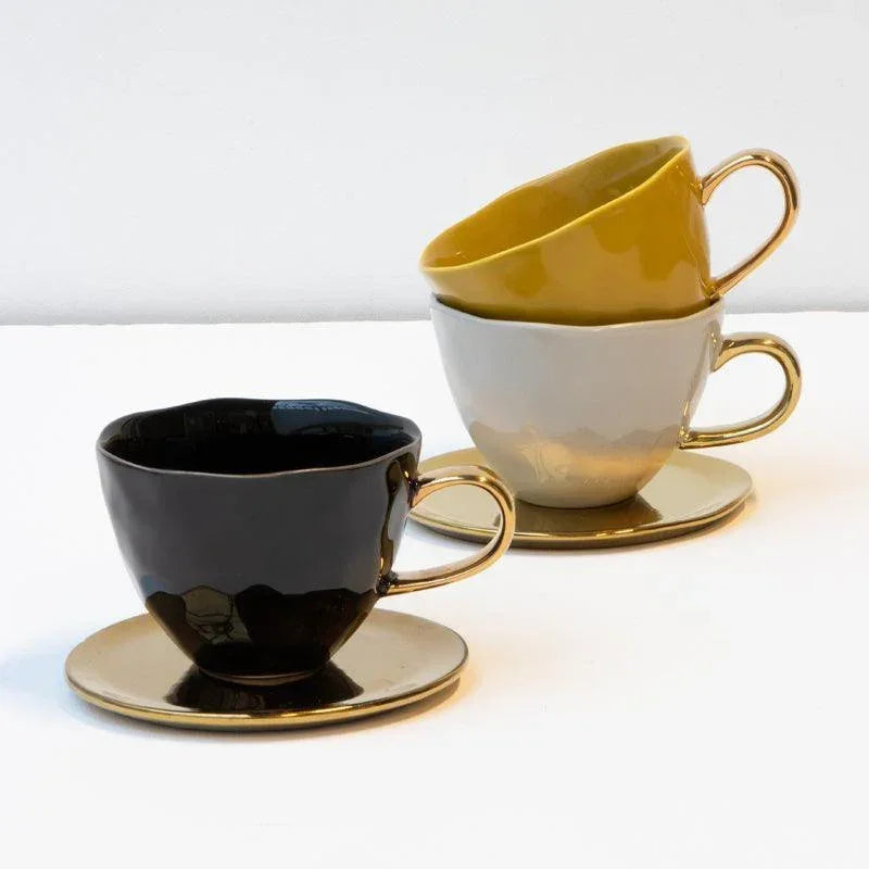 URBAN NATURE CULTURE | GOOD MORNING MOK CAPPUCCINO TEA (SET OF 2) | BLACK Ø 11 CM