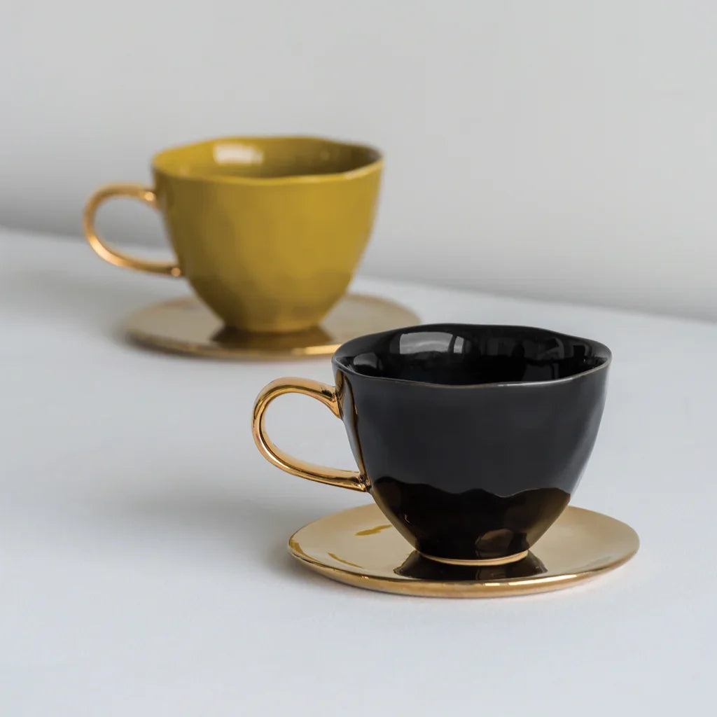 URBAN NATURE CULTURE | GOOD MORNING MOK CAPPUCCINO TEA (SET OF 2) | BLACK Ø 11 CM