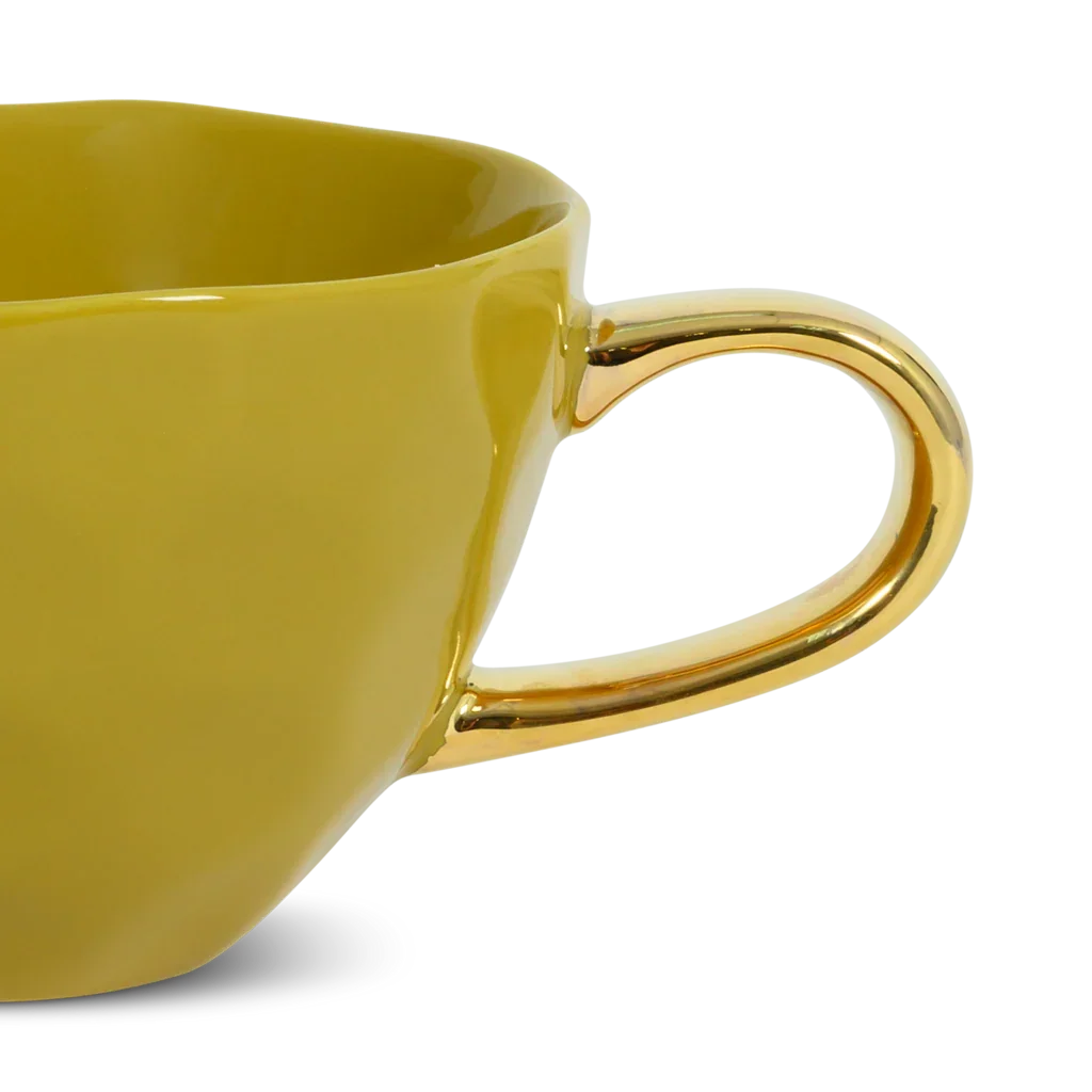UNC | GOOD MORNING CAPPUCCINO/TEA MOK (SET OF 4) | AMBER GREEN Ø 11 CM