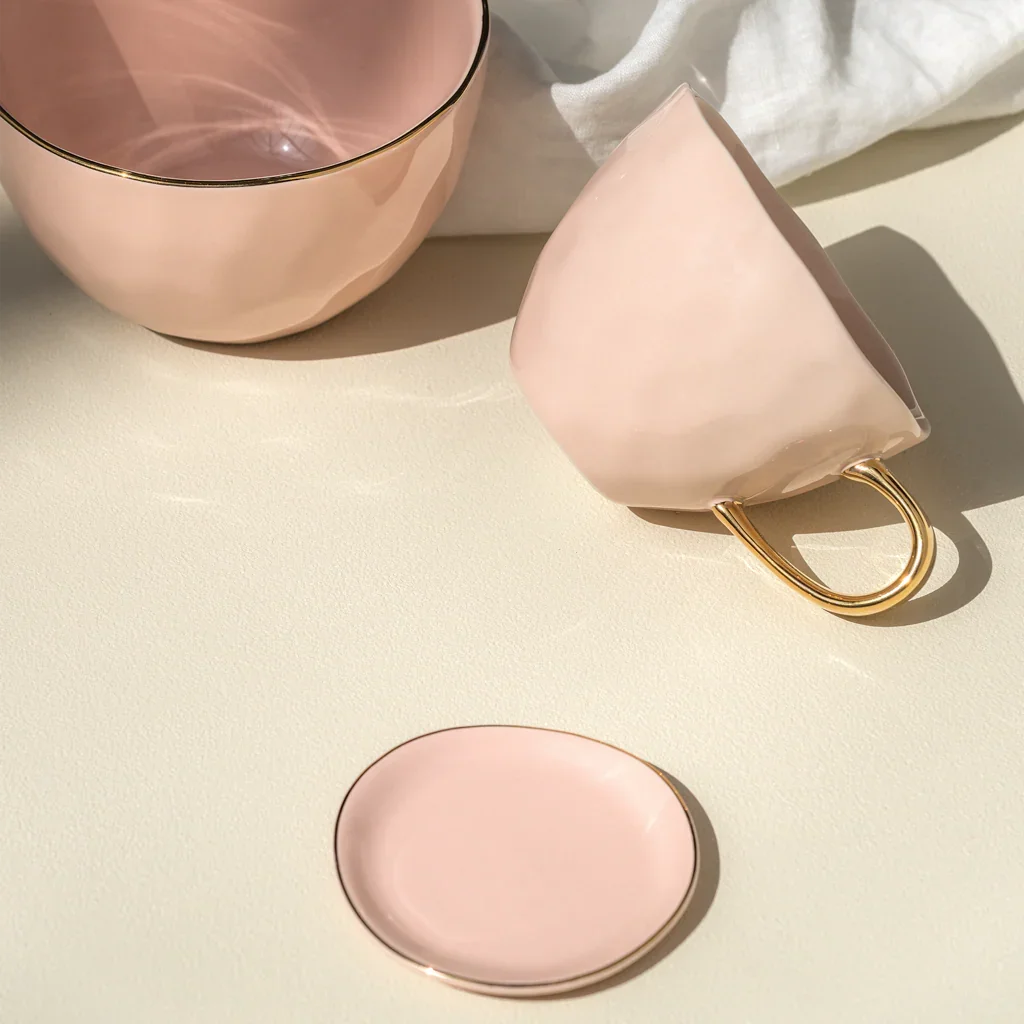UNC | GOOD MORNING KLEIN BORDJE (SET OF 4) | OLD PINK Ø 9 CM