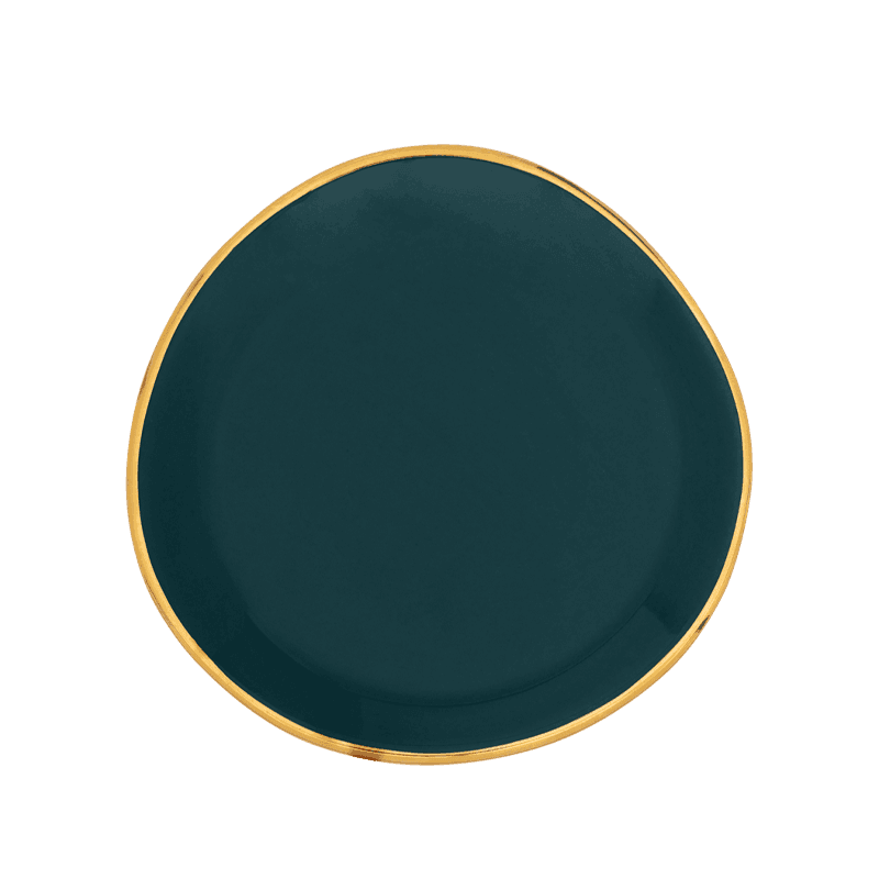 UNC | GOOD MORNING KLEIN BORD (SET OF 4) | BLUE GREEN Ø 9 CM