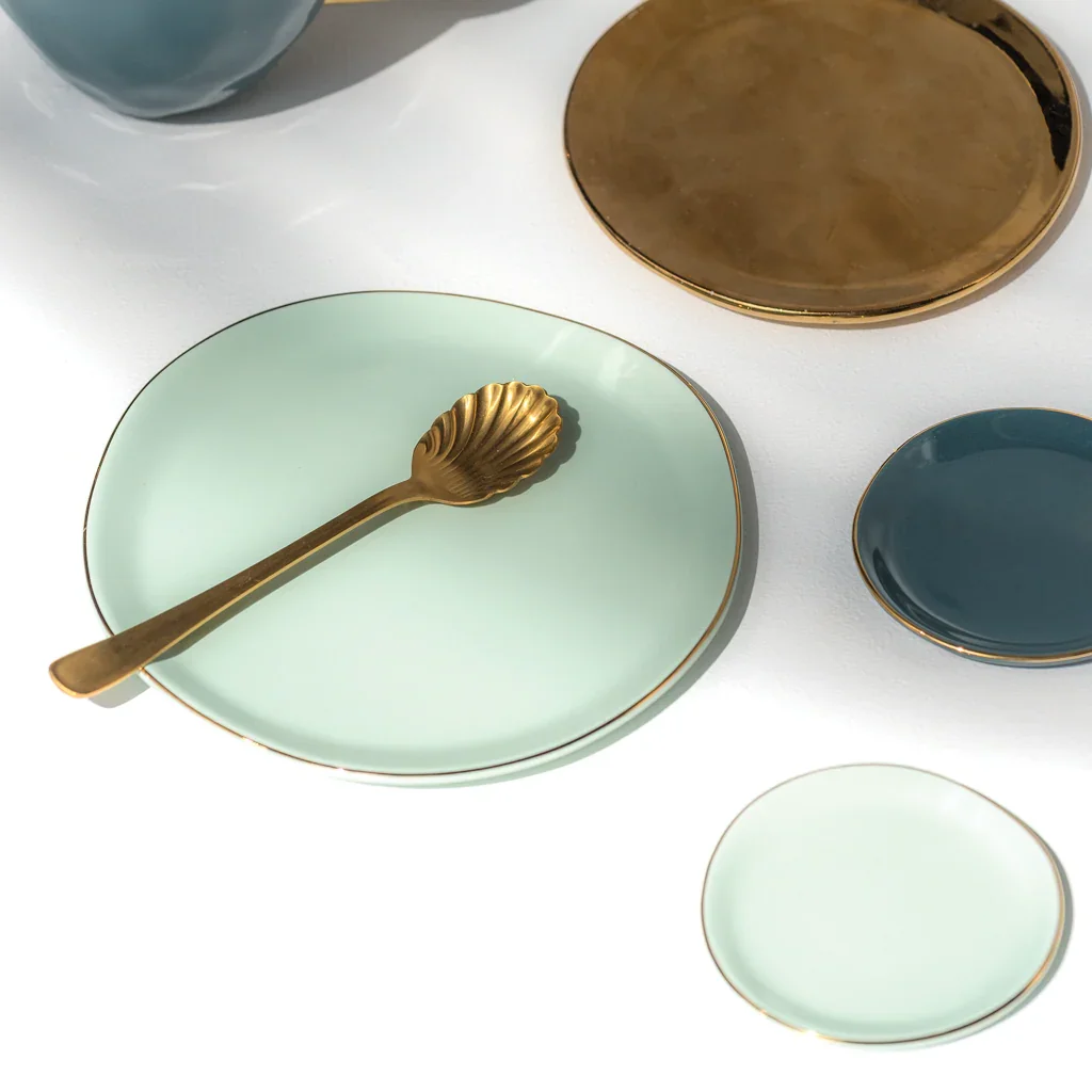 UNC | GOOD MORNING KLEIN BORDJE (SET OF 4) | CELADON Ø 9 CM