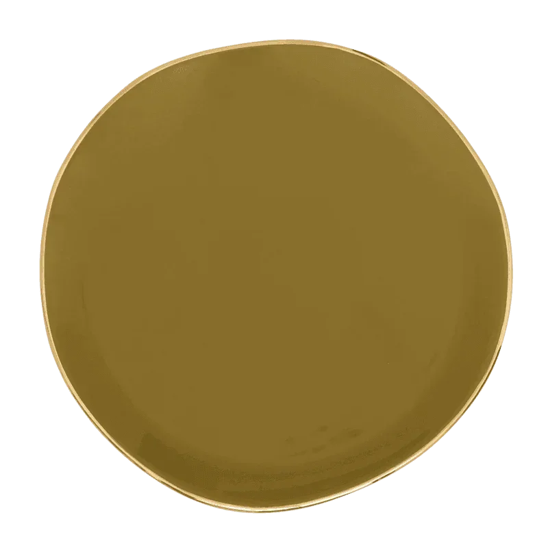 UNC | GOOD MORNING ONTBIJTBORD (SET OF 4) | AMBER GREEN Ø 17 CM