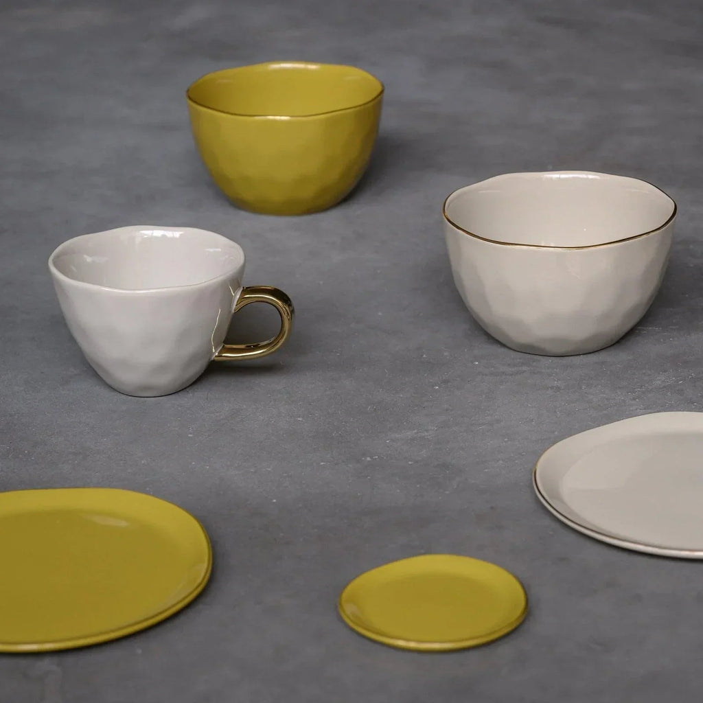 UNC | GOOD MORNING ONTBIJTBORD (SET OF 4) | AMBER GREEN Ø 17 CM