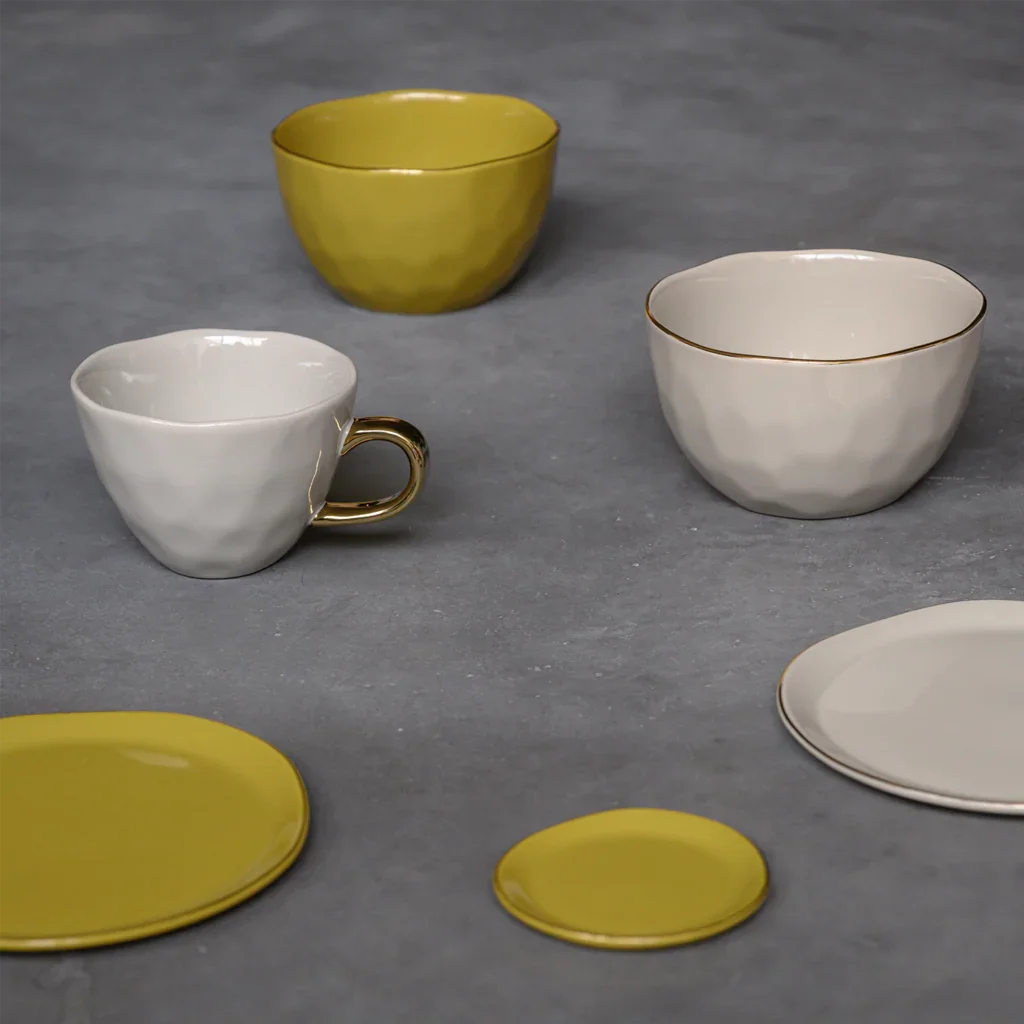 UNC | GOOD MORNING ONTBIJTBORD (SET OF 4) | AMBER GREEN Ø 17 CM