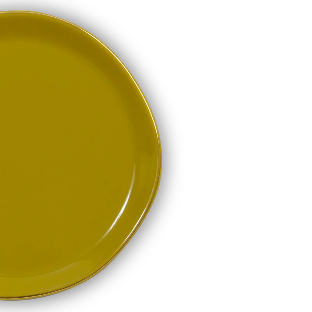 UNC | GOOD MORNING ONTBIJTBORD (SET OF 4) | AMBER GREEN Ø 17 CM