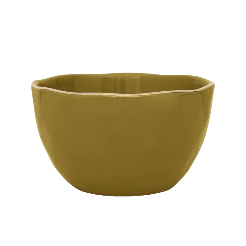 URBAN NATURE CULTURE | GOOD MORNING SCHAAL (SET OF 2) | AMBER GREEN Ø 14 CM