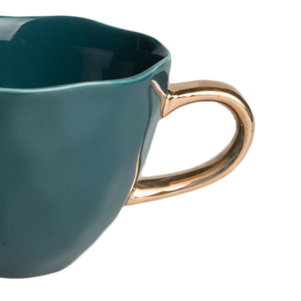 UNC | GOOD MORNING KOFFIEKOP (SET OF 4) | BLUE GREEN Ø 8 CM