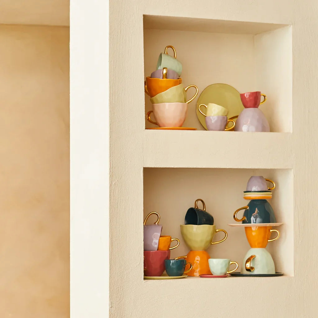 UNC | KOFFIEKOP GOOD MORNING (SET OF 4) | CELADON Ø 8,5 CM