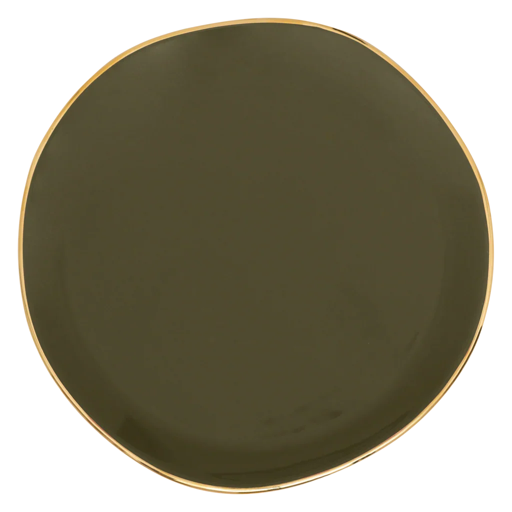 URBAN NATURE CULTURE | GOOD MORNING BORD (SET OF 2) | FIR GREEN Ø 17 CM
