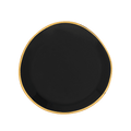 URBAN NATURE CULTURE | GOOD MORNING SMALL PLATE (SET OF 4) | BLACK Ø 9 CM