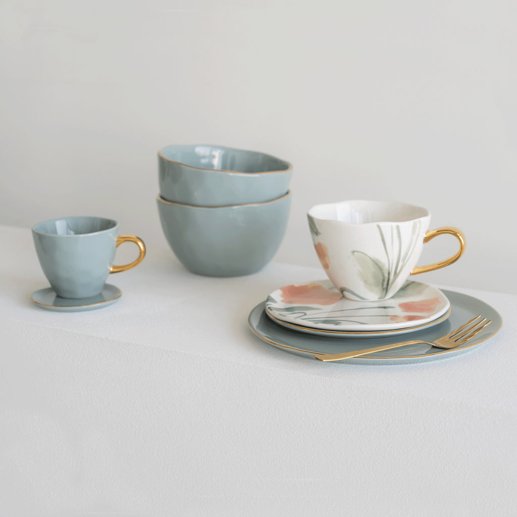 UNC | GOOD MORNING DINERBORD (SET OF 4) | SLATE Ø 22,8 CM