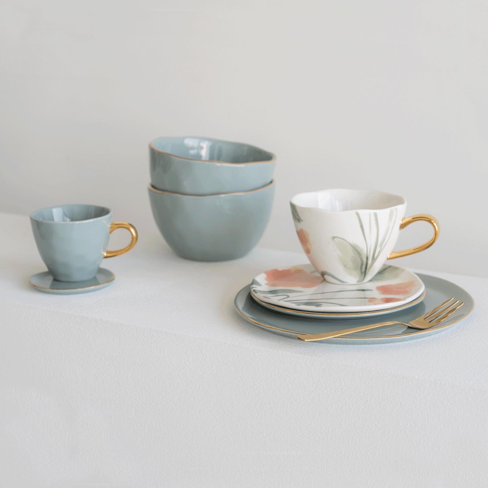 UNC | GOOD MORNING DINERBORD (SET OF 4) | SLATE Ø 22,8 CM
