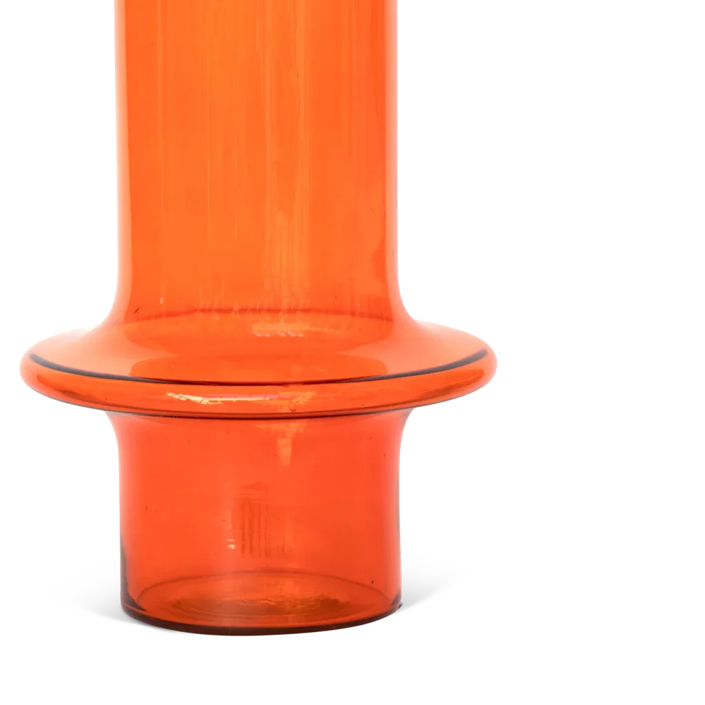 UNC | VASE RECYCLED GLASS | ROOD Ø 17x31 CM