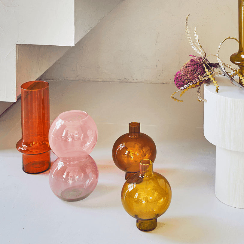 UNC | Vaas recyled glass Bulb | roze