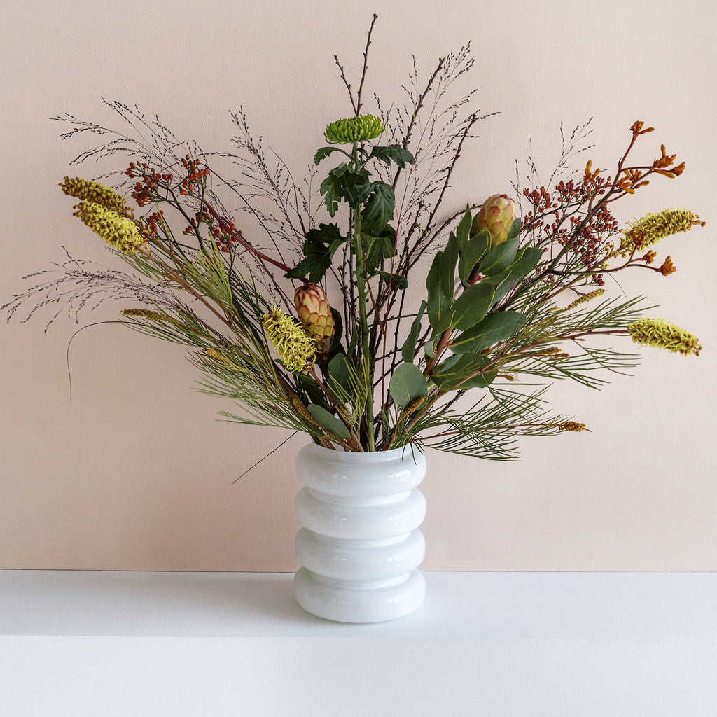 UNC | Vaas Recycled Glass Bulb | wit