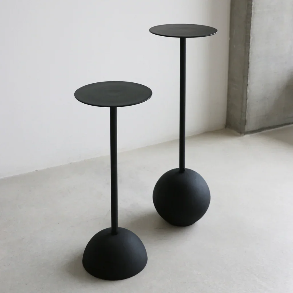 UNC | SIDE TABLE S | ZWART Ø 21x54 CM
