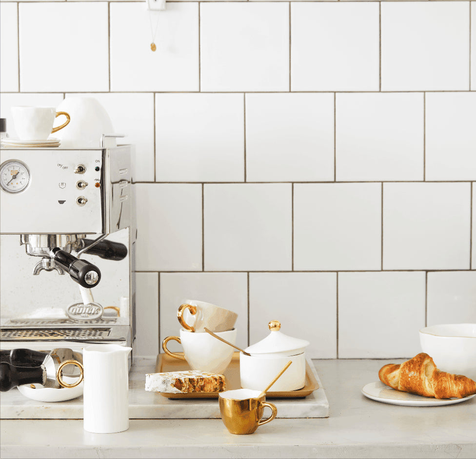 UNC | Good Morning cup Espresso (set of 4) | goud