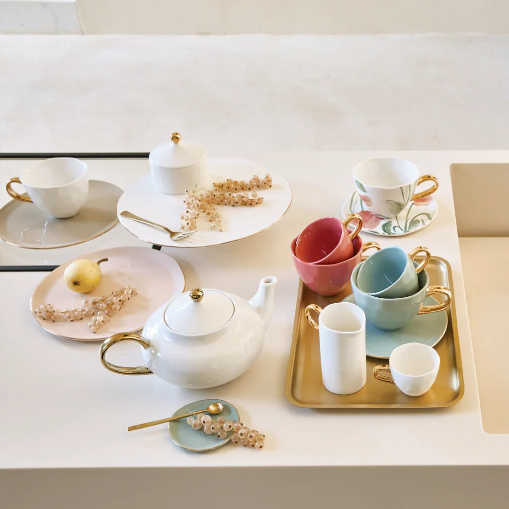 UNC | GOOD MORNING CAPPUCCINO/TEA MOK (SET OF 4) | BRANDIED APRICOT Ø 11 CM