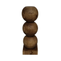 UNC | PEDESTAL BULB | 83 CM | MAHOGANY WOOD