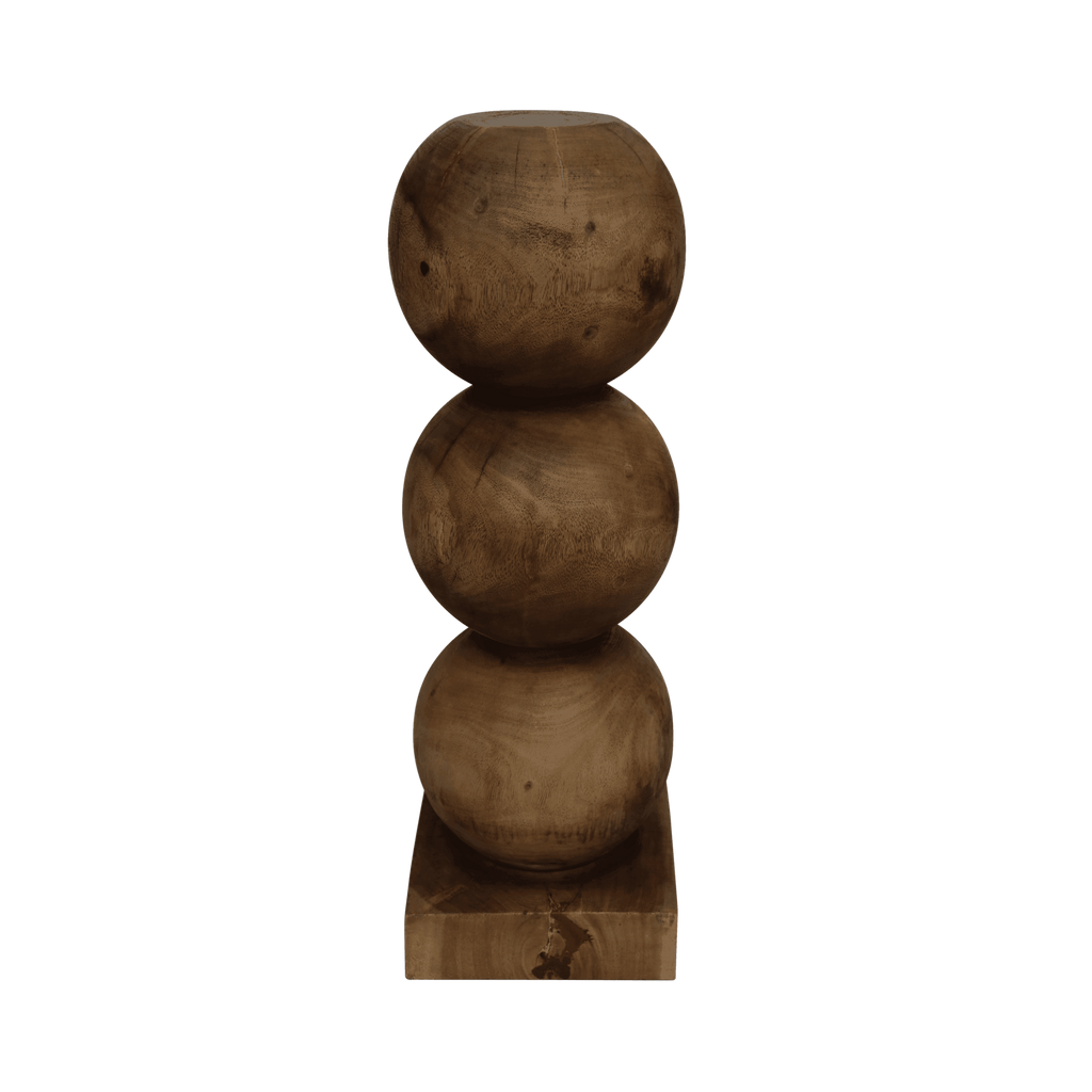 UNC | PEDESTAL BULB | 83 CM | MAHOGANY WOOD