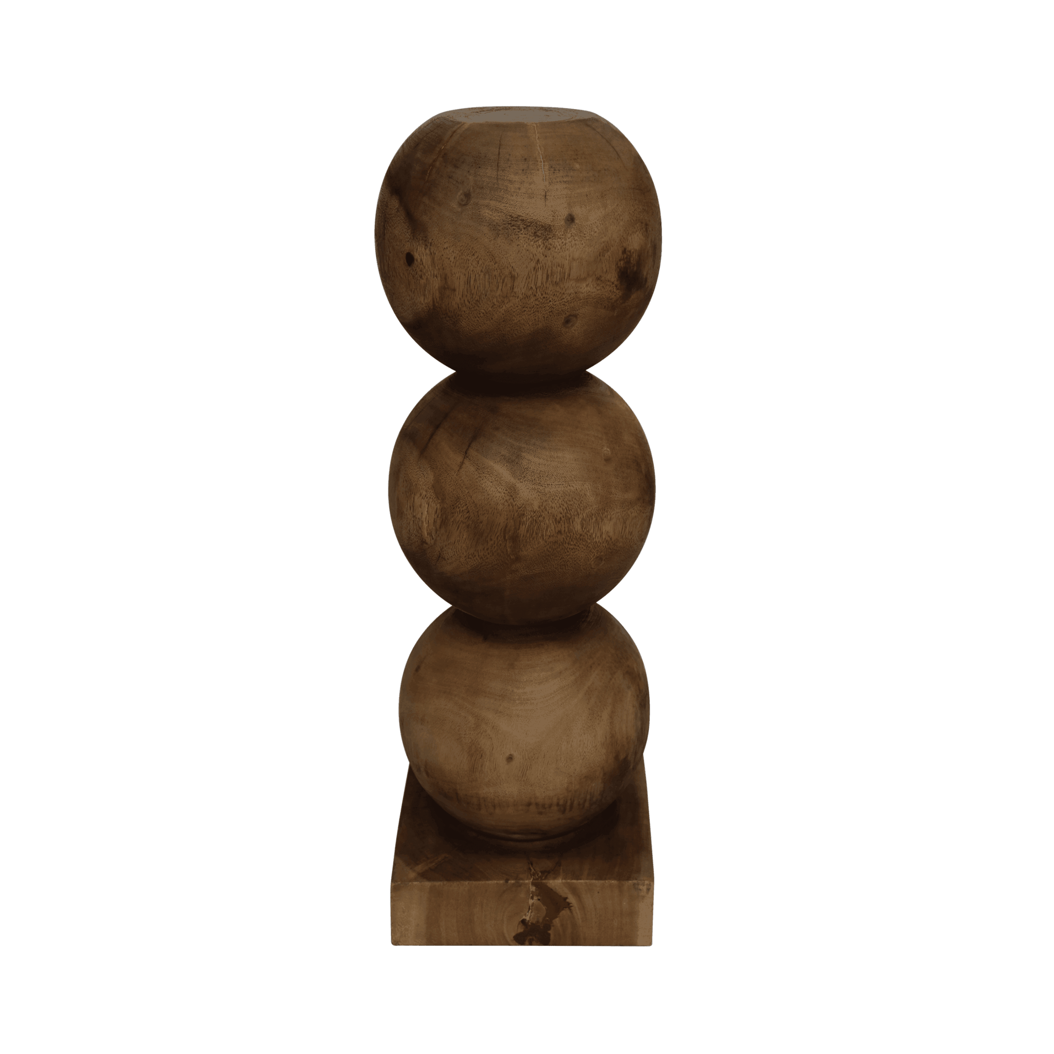 UNC | PEDESTAL BULB | 83 CM | MAHOGANY WOOD