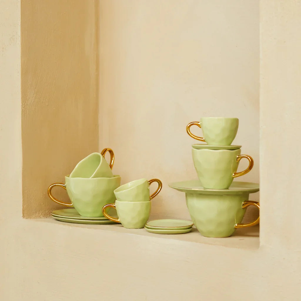 UNC | GOOD MORNING ONTBIJTBORD (SET OF 4) | PALE GREEN Ø 17 CM