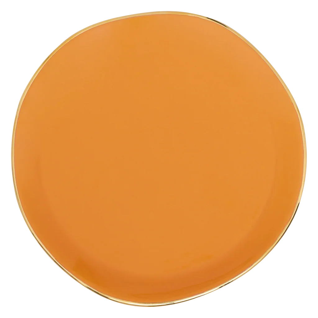 UNC | ONTBIJTBORD GOOD MORNING (SET OF 4) | CARAMEL Ø 17 CM