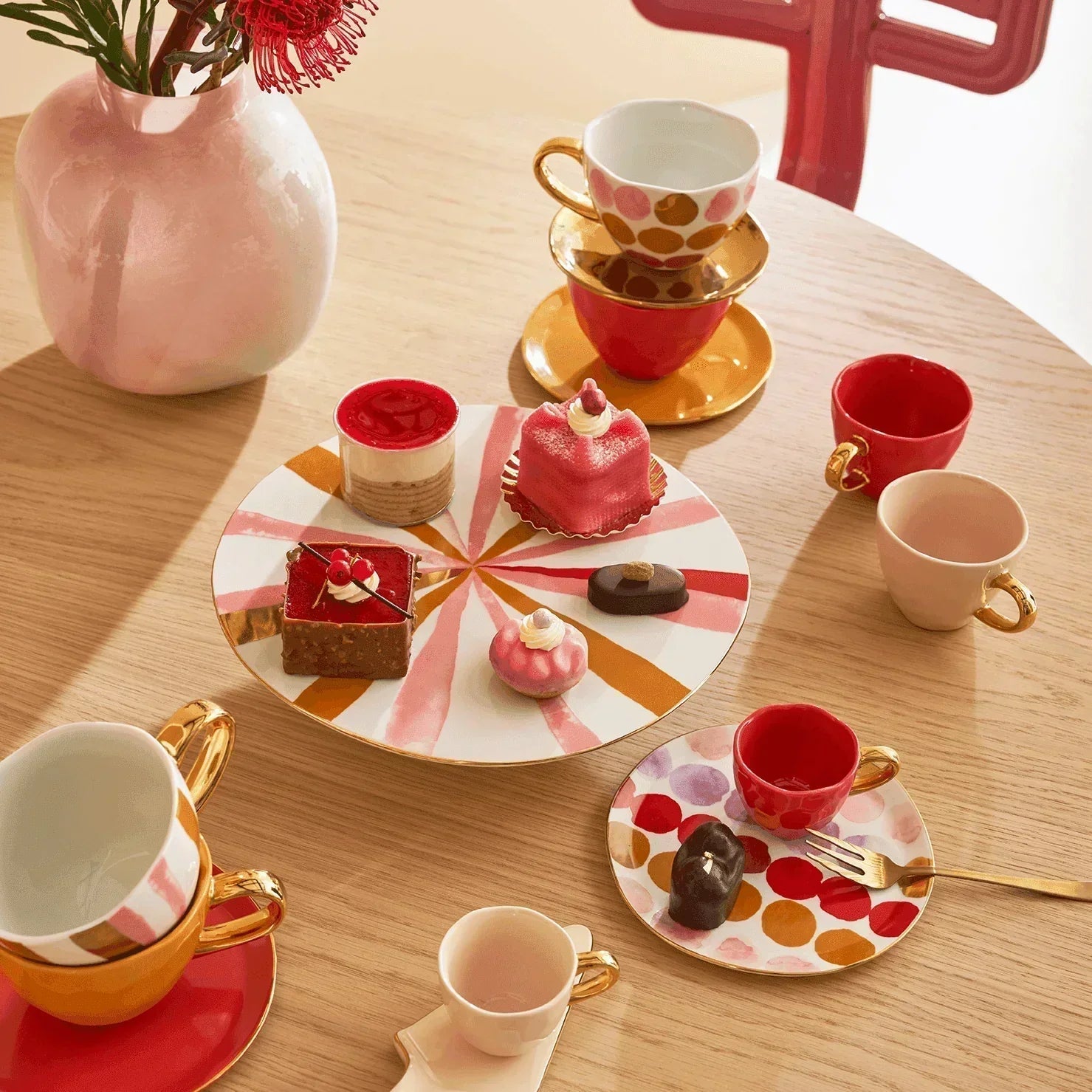 UNC | GOOD MORNING ONTBIJTBORD (SET OF 4) | BRANDIED APRICOT Ø 17 CM