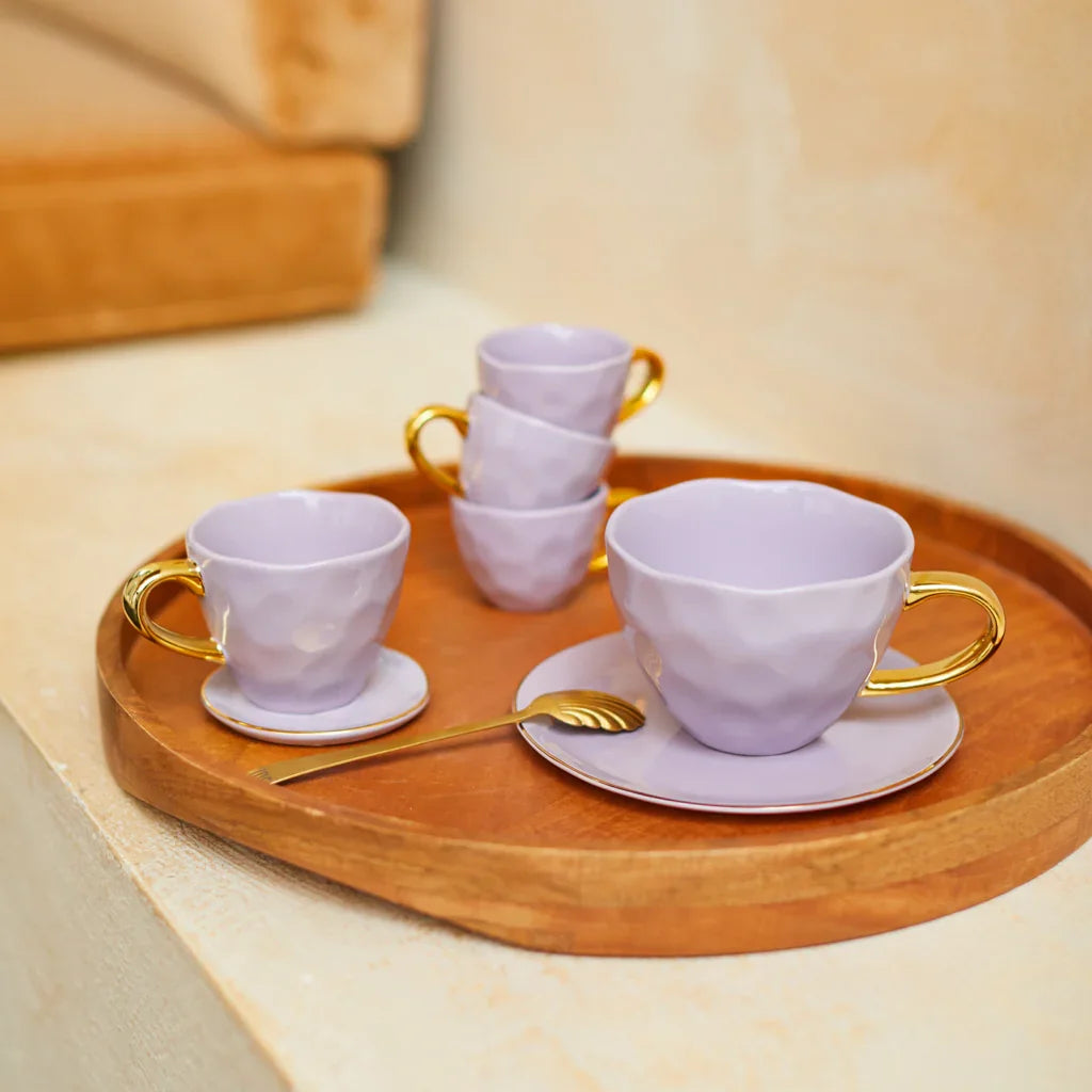 UNC | GOOD MORNING KLEIN BORD (SET OF 4) | LILA Ø 9 CM
