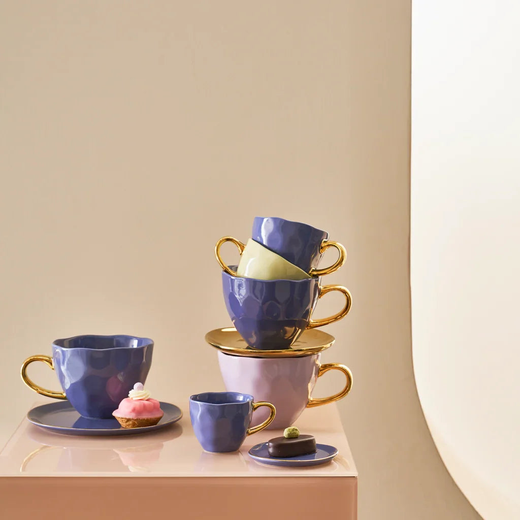 UNC | GOOD MORNING KLEIN BORD (SET OF 4) | LILA Ø 9 CM