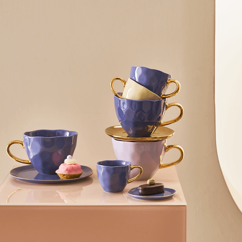 UNC | GOOD MORNING KLEIN BORD (SET OF 4) | LILA Ø 9 CM