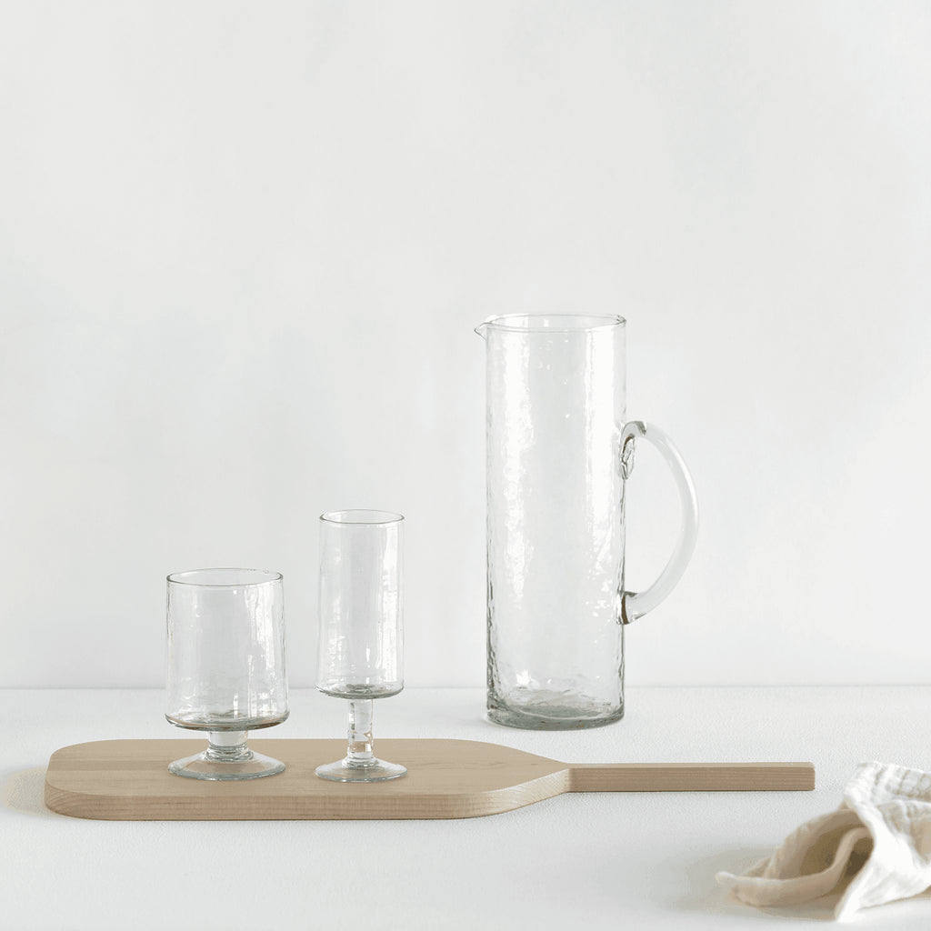 UNC | HAMMERED WIJNGLAZEN (SET OF 4) | TRANSPARANT