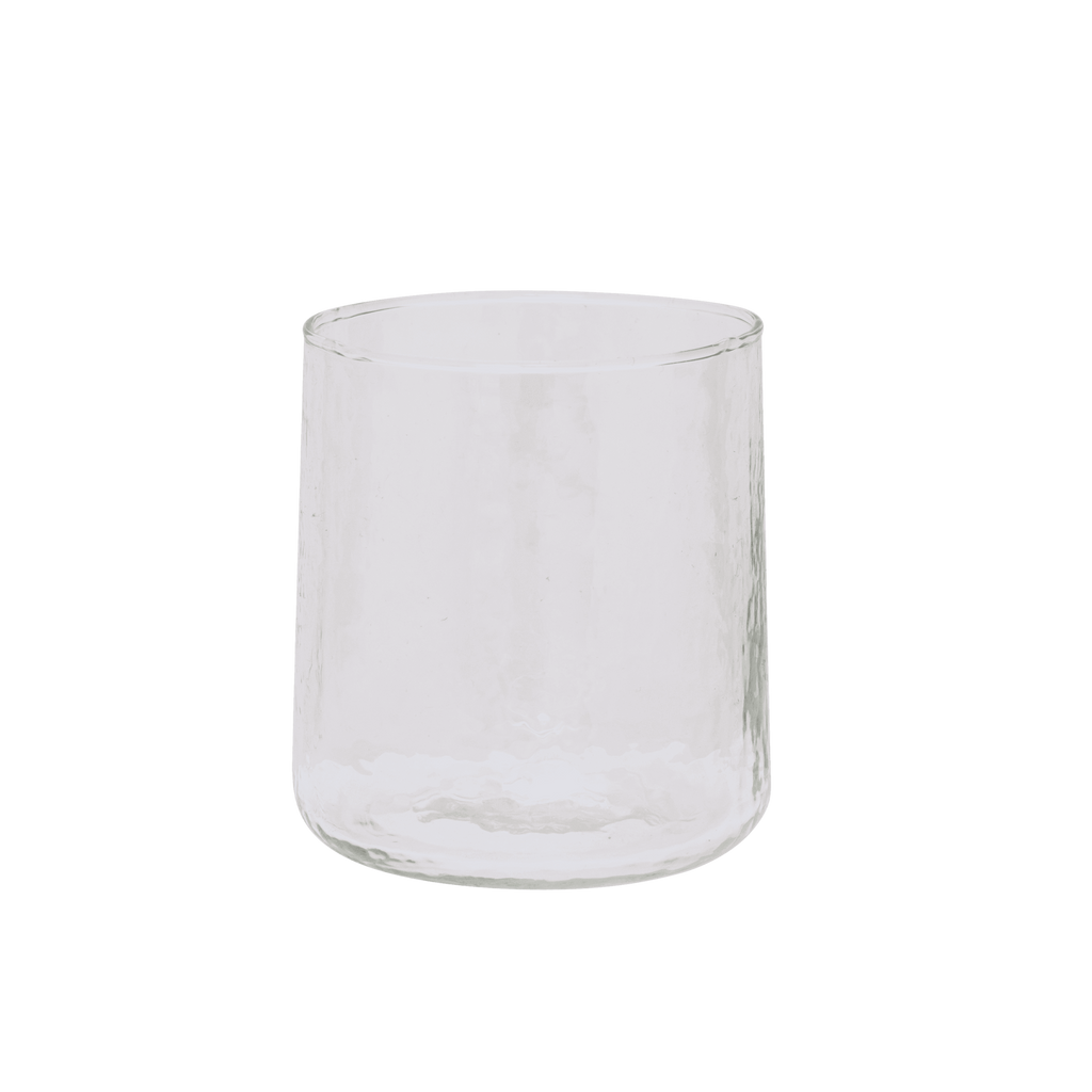 UNC | Glas Tumbler Hammered (set of 4) | Transparent