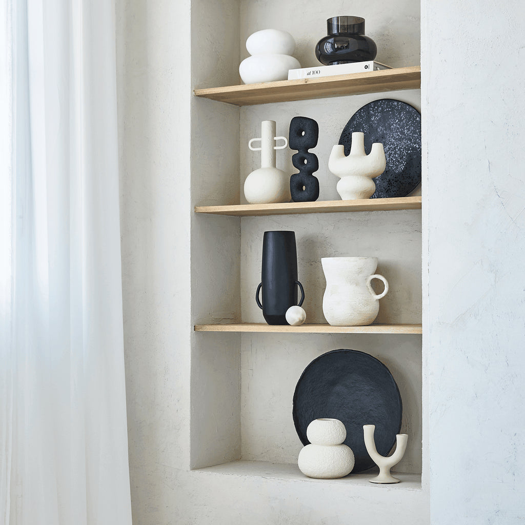 UNC | Serveerschaal Ø38 cm | zwart