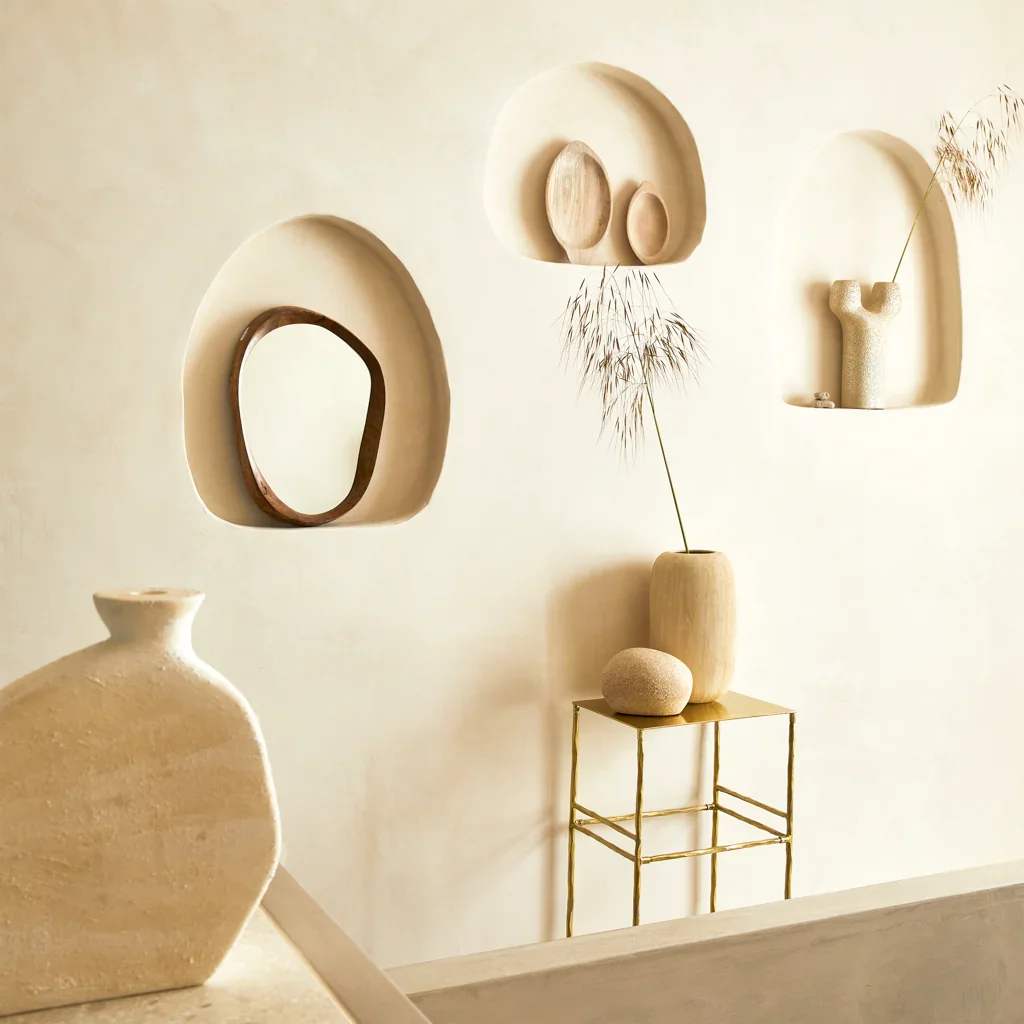 UNC | MIRROR SHIZU | MANGOHOUT | GOLDEN OAK 41x5x30 CM