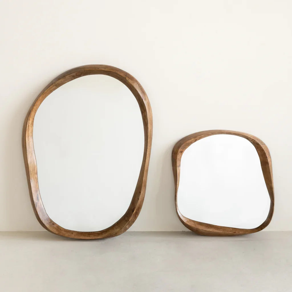 UNC | MIRROR SHIZU M | MANGOHOUT | GOLDEN OAK 41,3x5x43 CM
