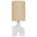 URBAN NATURE CULTURE | TAFELLAMP HIKARI | PRAIRIE SAND & MATT WHITE Ø 22,5 CM