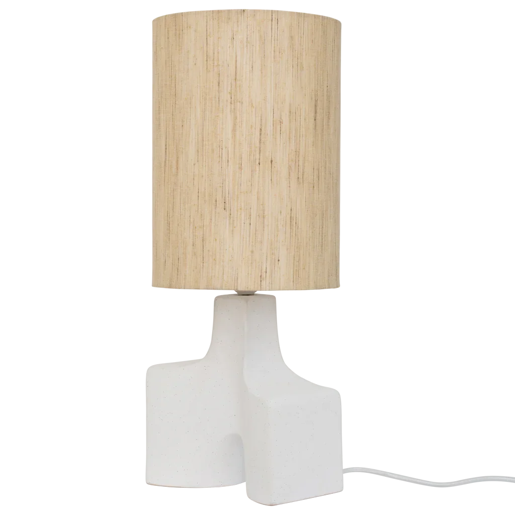 URBAN NATURE CULTURE | TAFELLAMP HIKARI | PRAIRIE SAND & MATT WHITE Ø 22,5 CM