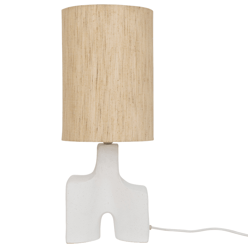 URBAN NATURE CULTURE | TAFELLAMP HIKARI | PRAIRIE SAND & MATT WHITE Ø 22,5 CM