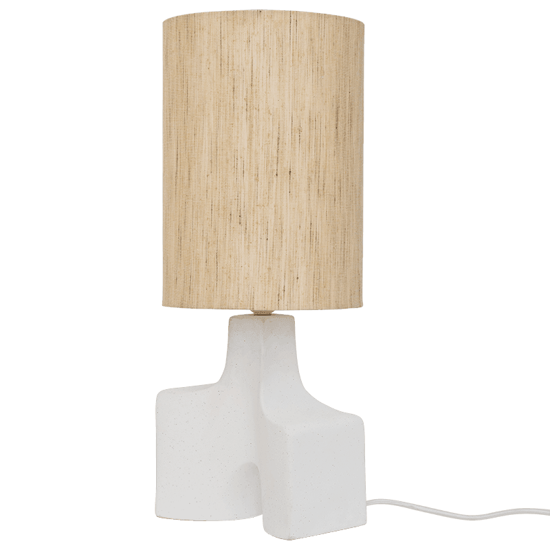 URBAN NATURE CULTURE | TAFELLAMP HIKARI | PRAIRIE SAND & MATT WHITE Ø 22,5 CM