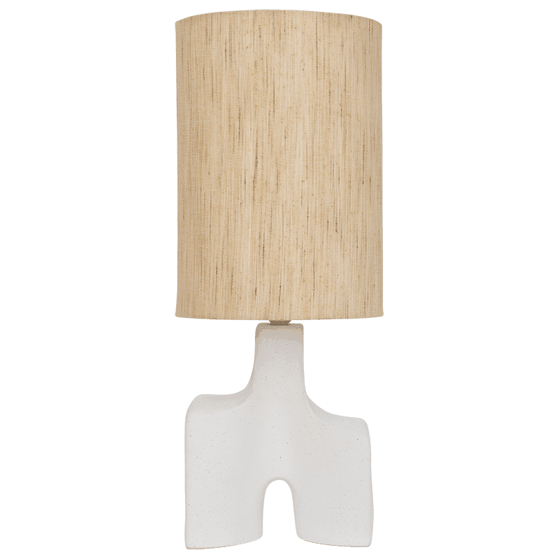 URBAN NATURE CULTURE | TAFELLAMP HIKARI | PRAIRIE SAND & MATT WHITE Ø 22,5 CM