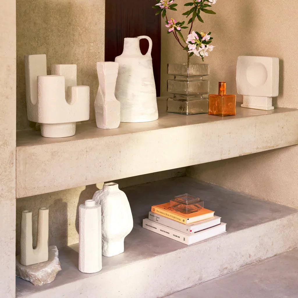 URBAN NATURE CULTURE | VAAS LUNAS | WHITE & TERRACOTTA Ø 23 CM