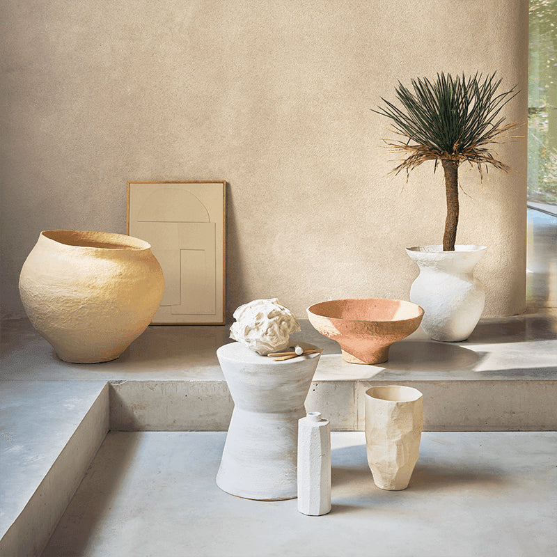 UNC | DECORATIEVE POT SANDIA | XL | SAND